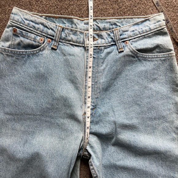 NWT Vintage Levi’s 512 Slim Fit Tapered Leg Blue Denim Jeans Size 15 Made in USA - Picture 7 of 16